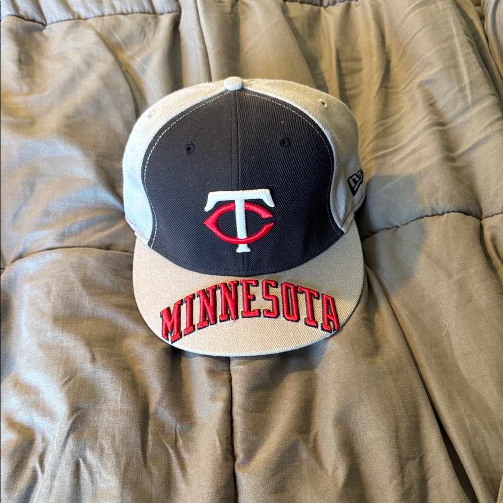 New Era Minnesota Twins Cap - Black, Gray, and Red